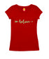Believe arrow Christianity Womens Tshirts